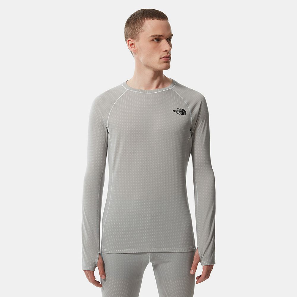 The North Face Baselayers Mens Australia - The North Face Dotknit Grey Skiing And Snowboarding (YZV-